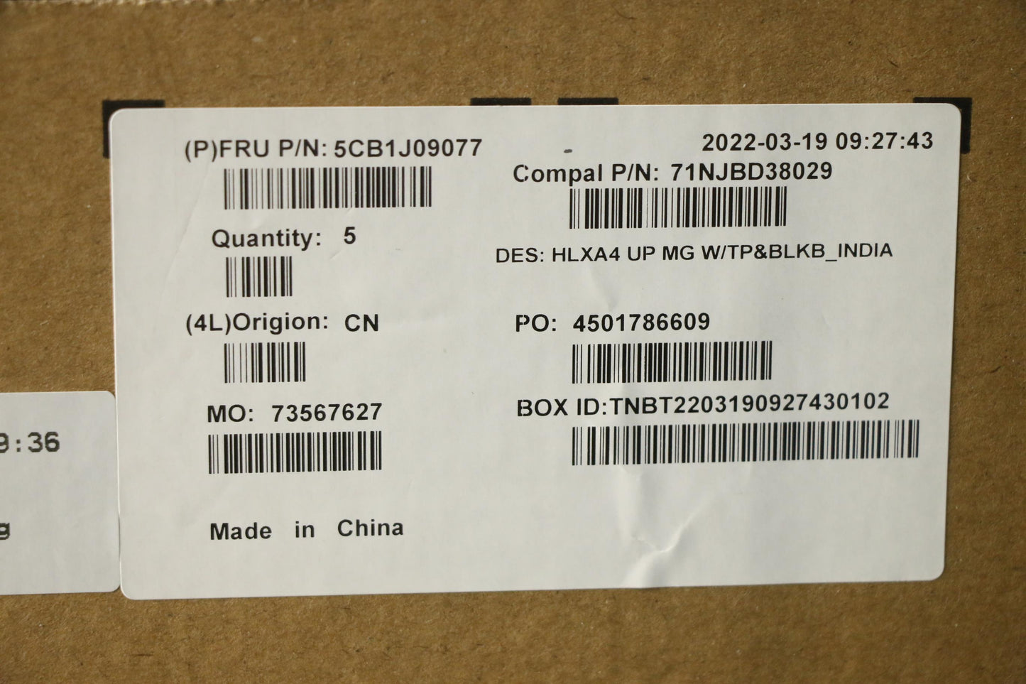 Lenovo Cover Upper Case Assembly Hin - 5CB1J09077