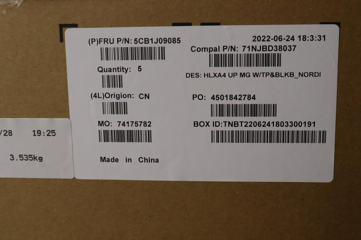 Lenovo Cover Upper Case Assembly Nord - 5CB1J09085