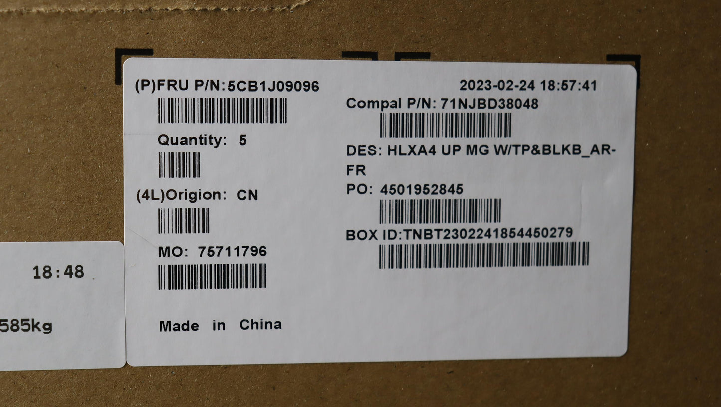 Lenovo Cover Upper Case Assembly Fra/ - 5CB1J09096