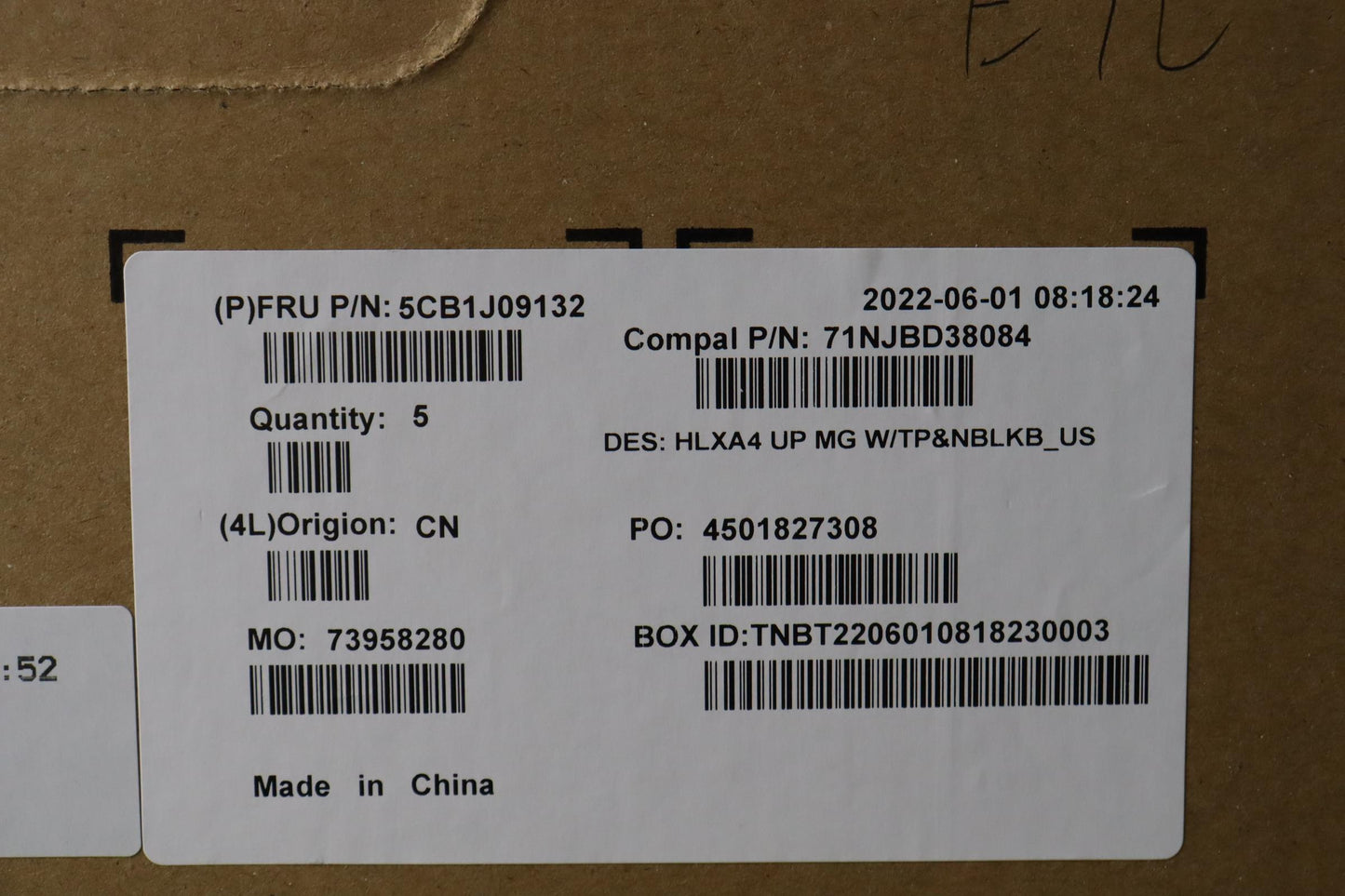 Lenovo Cover Upper Case Assembly Eng - 5CB1J09132