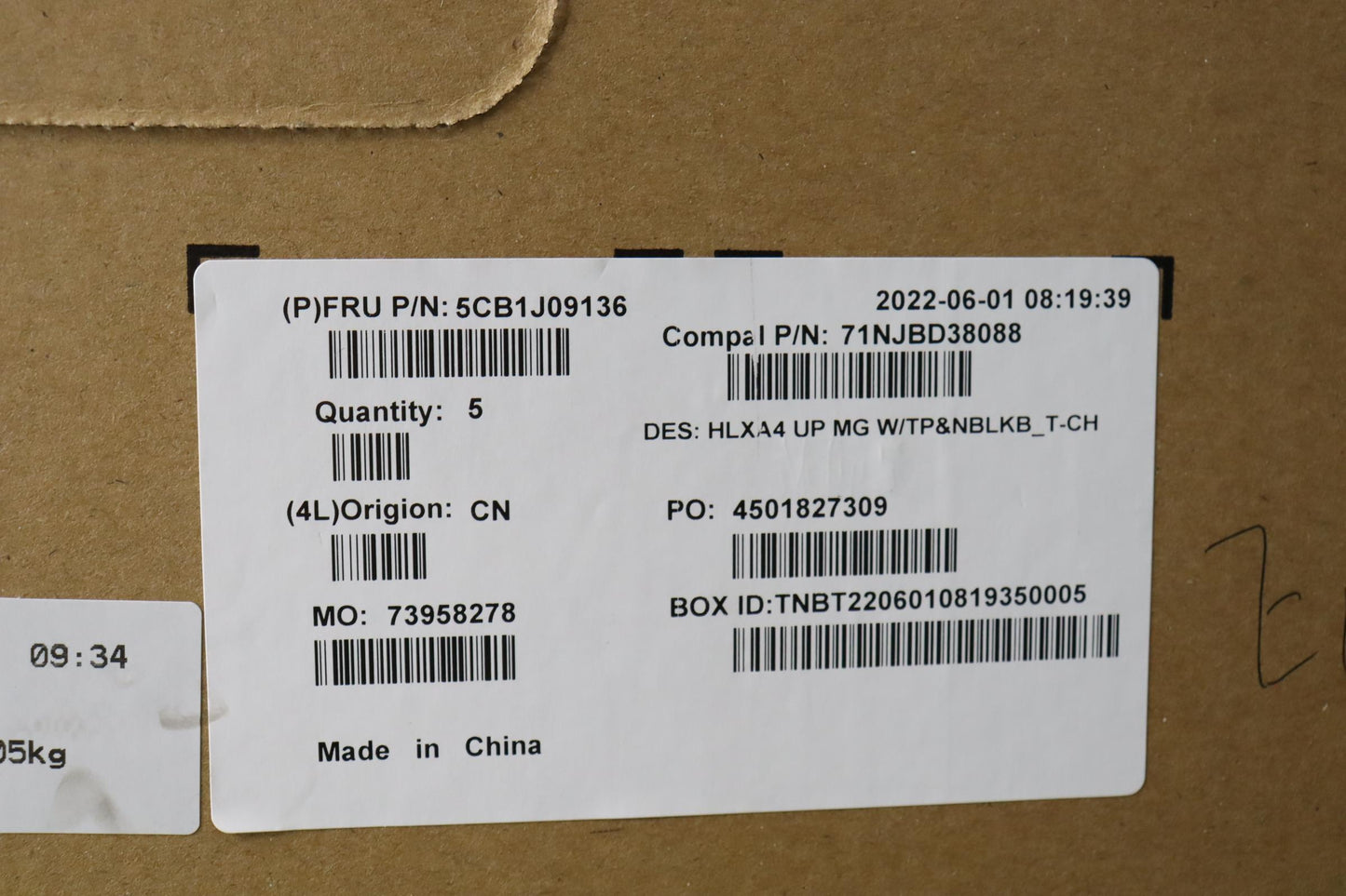 Lenovo Cover Upper Case Assembly Tc C - 5CB1J09136
