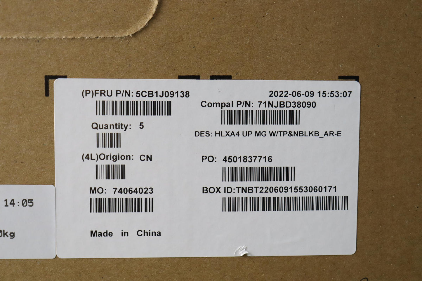 Lenovo Cover Upper Case Assembly Ara - 5CB1J09138