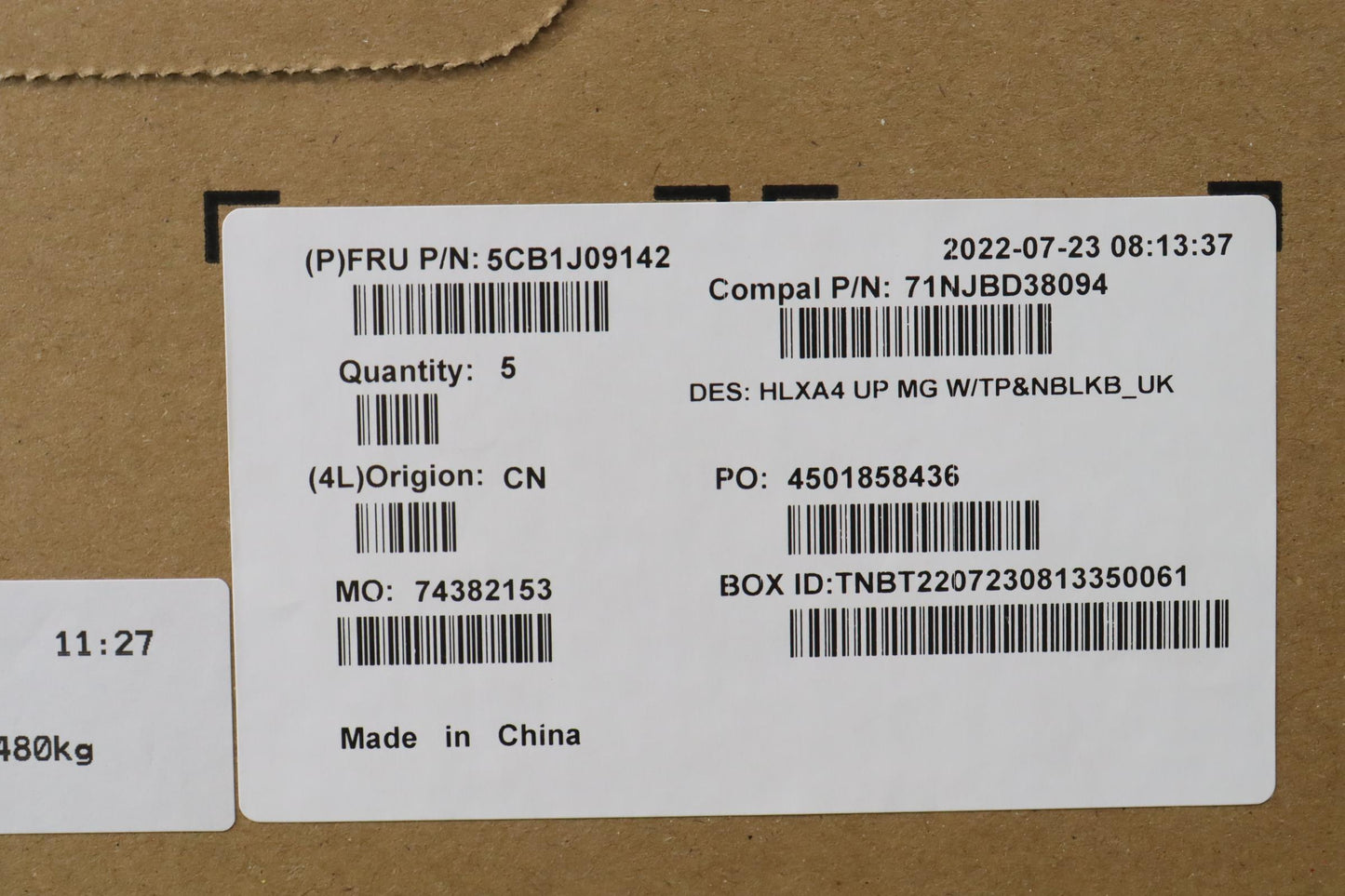 Lenovo Cover Upper Case Assembly Uke - 5CB1J09142
