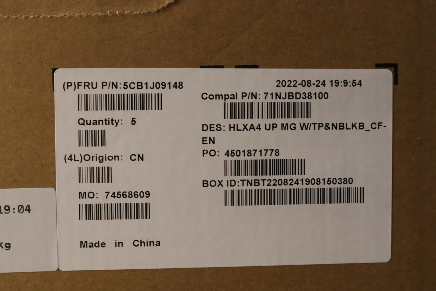 Lenovo Cover Upper Case Assembly Fra/ - 5CB1J09148