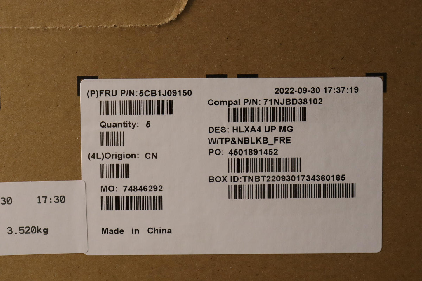 Lenovo Cover Upper Case Assembly Fra - 5CB1J09150