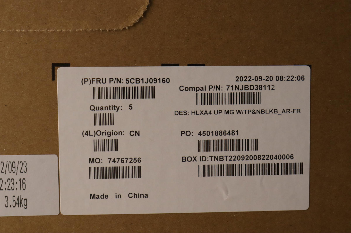 Lenovo Cover Upper Case Assembly Fra/ - 5CB1J09160