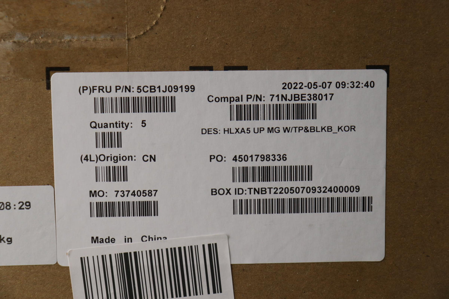 Lenovo Cover Upper Case Assembly Kor - 5CB1J09199