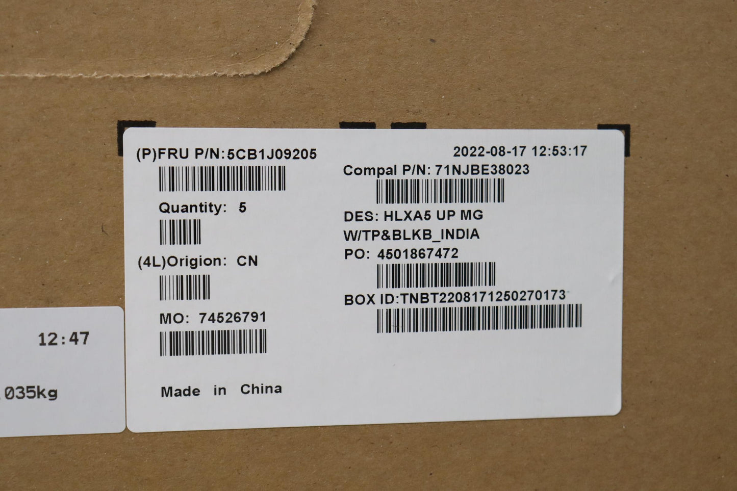 Lenovo Cover Upper Case Assembly Hin - 5CB1J09205