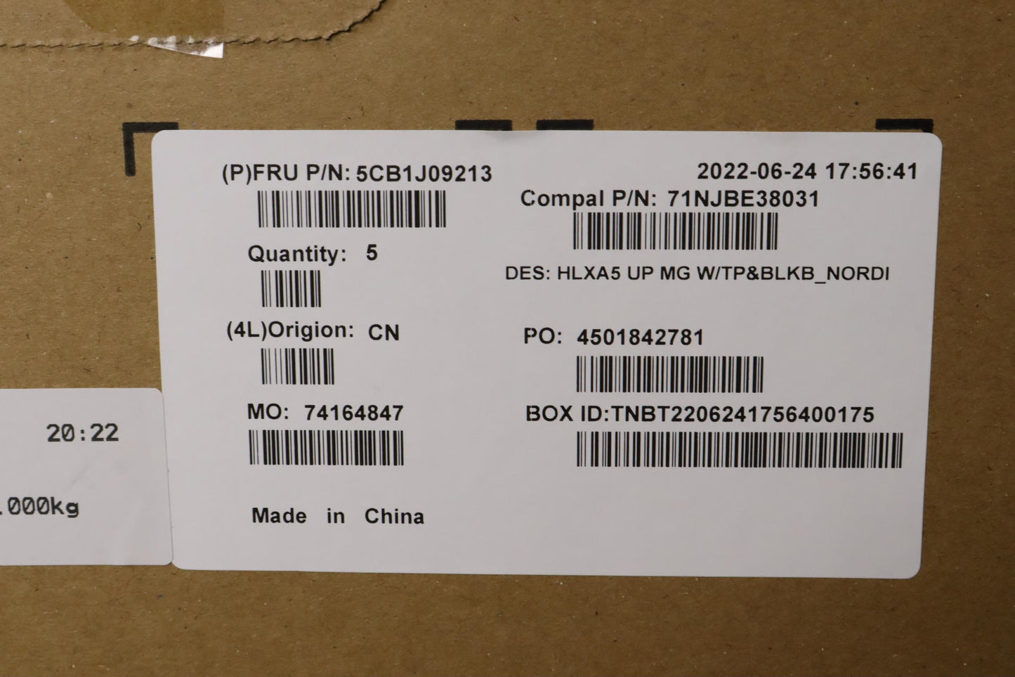 Lenovo Cover Upper Case Assembly Nord - 5CB1J09213