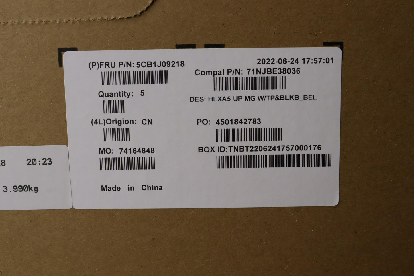 Lenovo Cover Upper Case Assembly Bel - 5CB1J09218