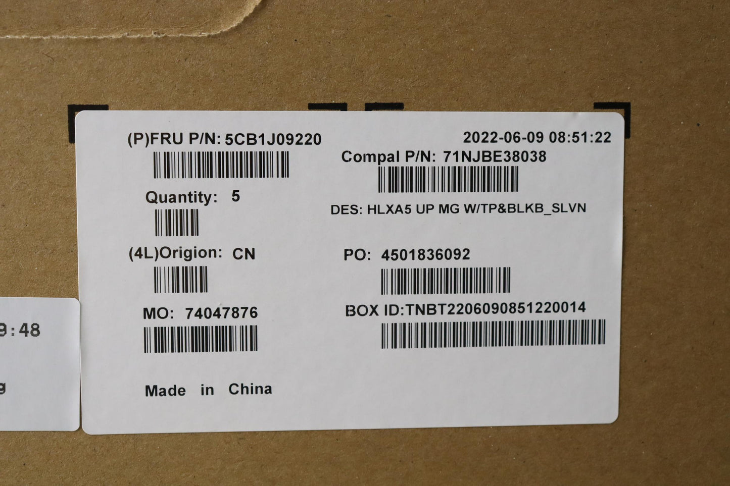 Lenovo Cover Upper Case Assembly Slv - 5CB1J09220