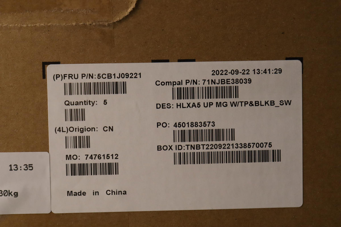 Lenovo Cover Upper Case Assembly Sws - 5CB1J09221