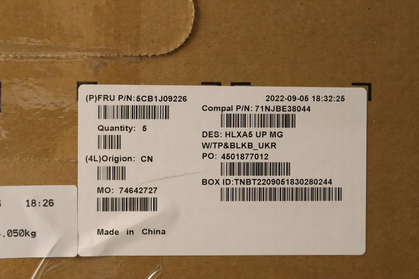 Lenovo Cover Upper Case Assembly Ukr - 5CB1J09226