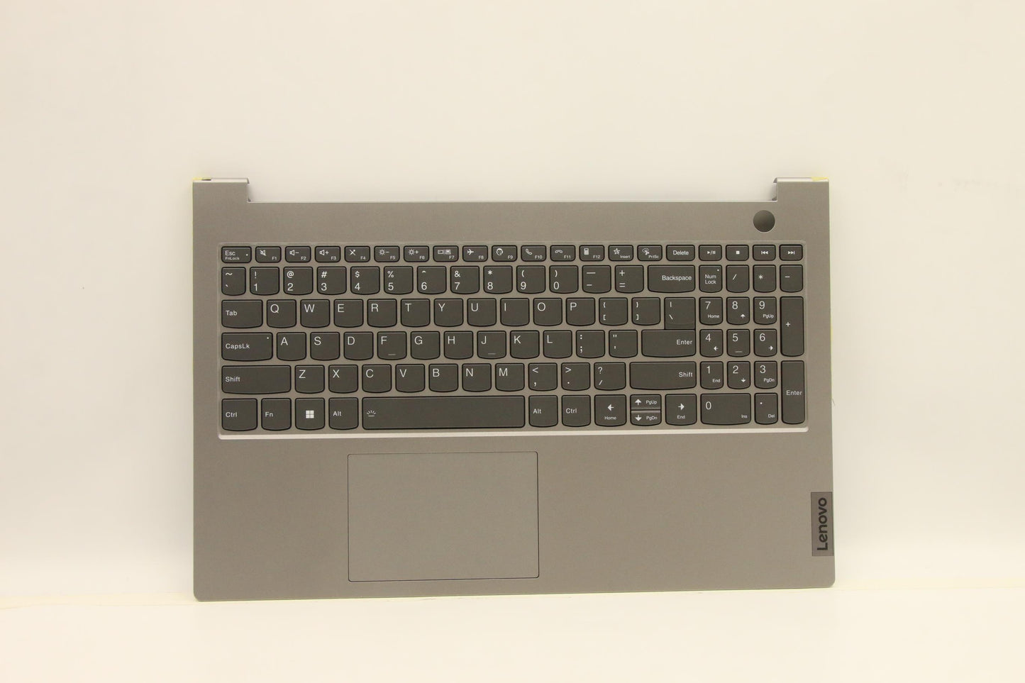 Lenovo C-Cover with keyboard, USA English, Mineral Grey, Backlight - 5CB1J09227