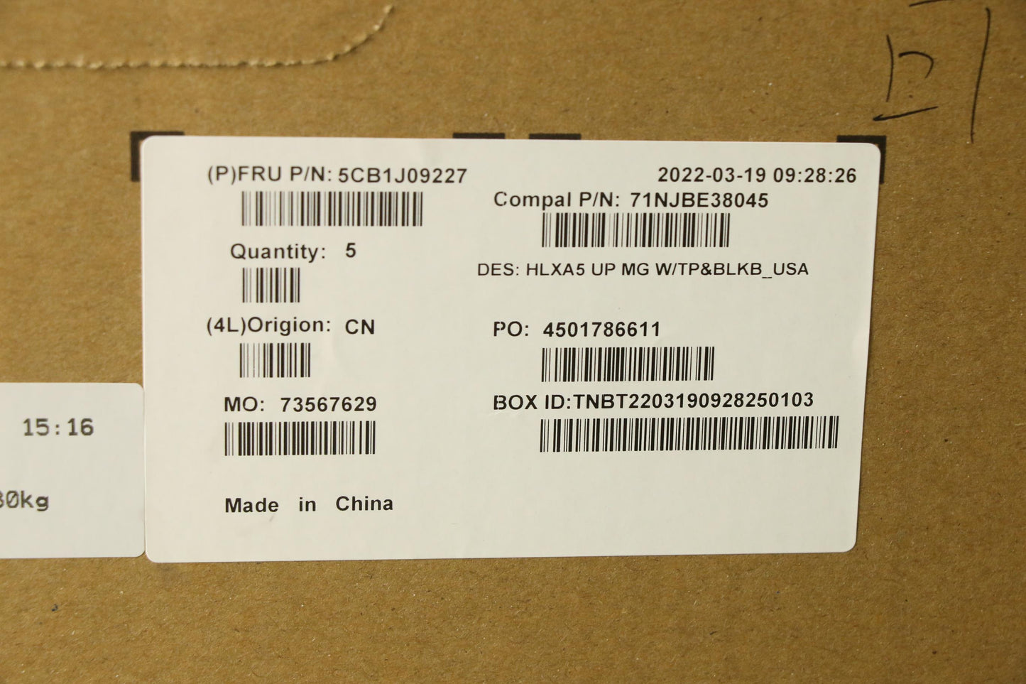 Lenovo C-Cover with keyboard, USA English, Mineral Grey, Backlight - 5CB1J09227