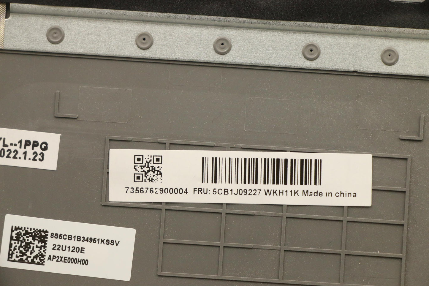 Lenovo C-Cover with keyboard, USA English, Mineral Grey, Backlight - 5CB1J09227