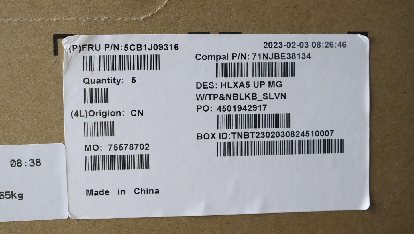 Lenovo Cover Upper Case Assembly Slv - 5CB1J09316