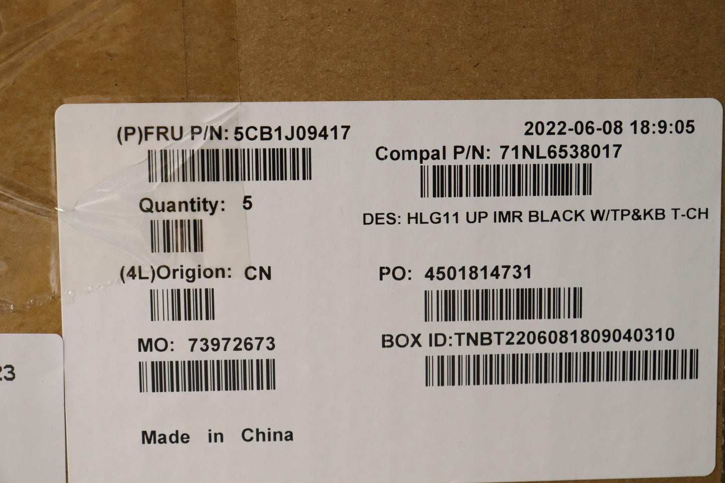 Lenovo Cover Upper Case Asmtc C 82Sa - 5CB1J09417