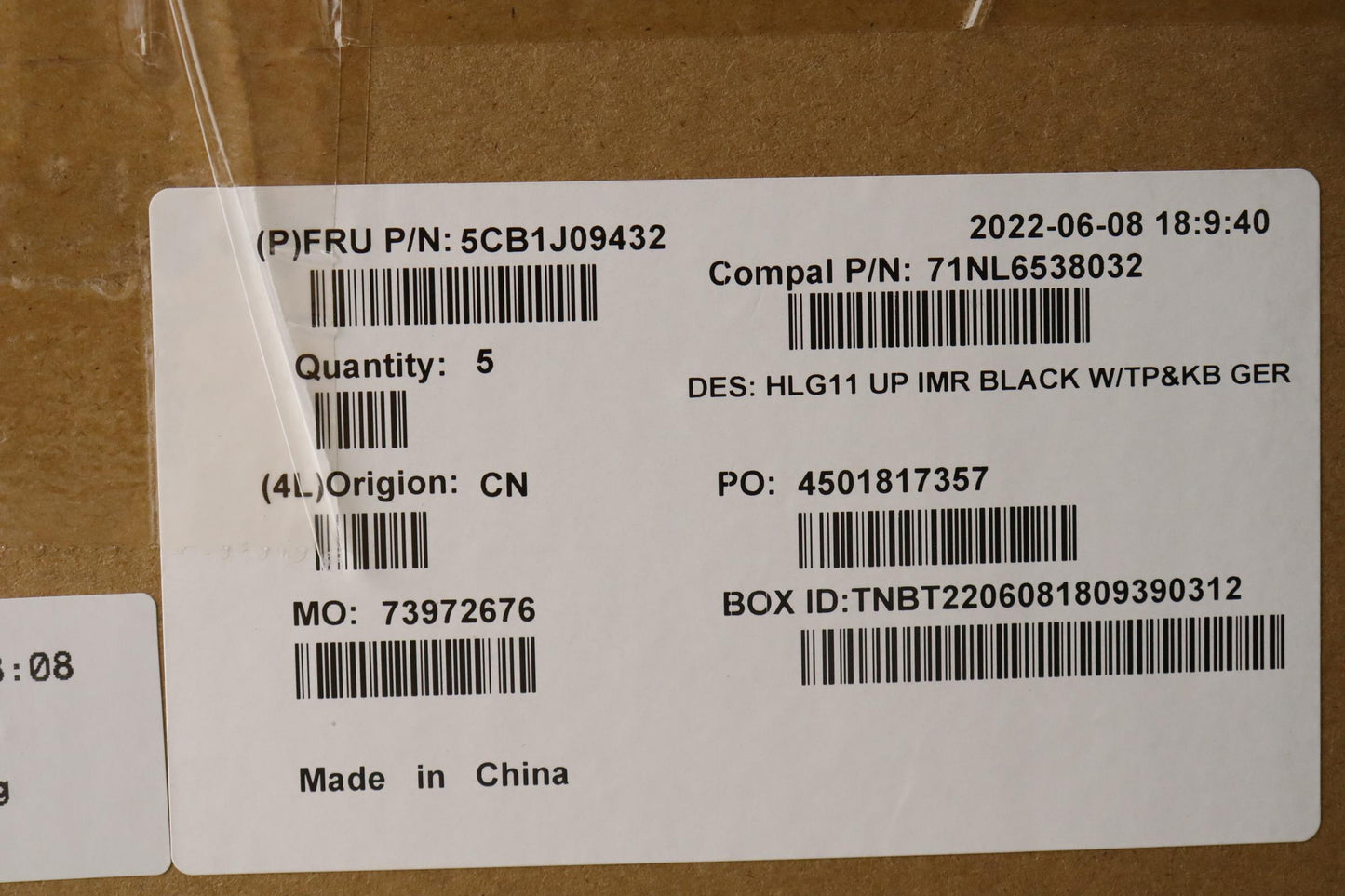 Lenovo Cover Upper Case Asmger C 82Sa - 5CB1J09432
