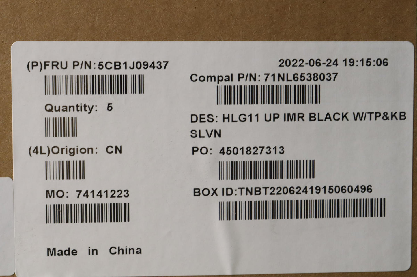 Lenovo Cover Upper Case Asmslv C 82Sa - 5CB1J09437