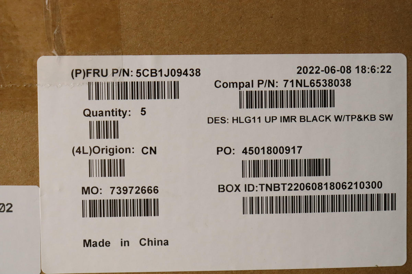 Lenovo Cover Upper Case Asmsws C 82Sa - 5CB1J09438