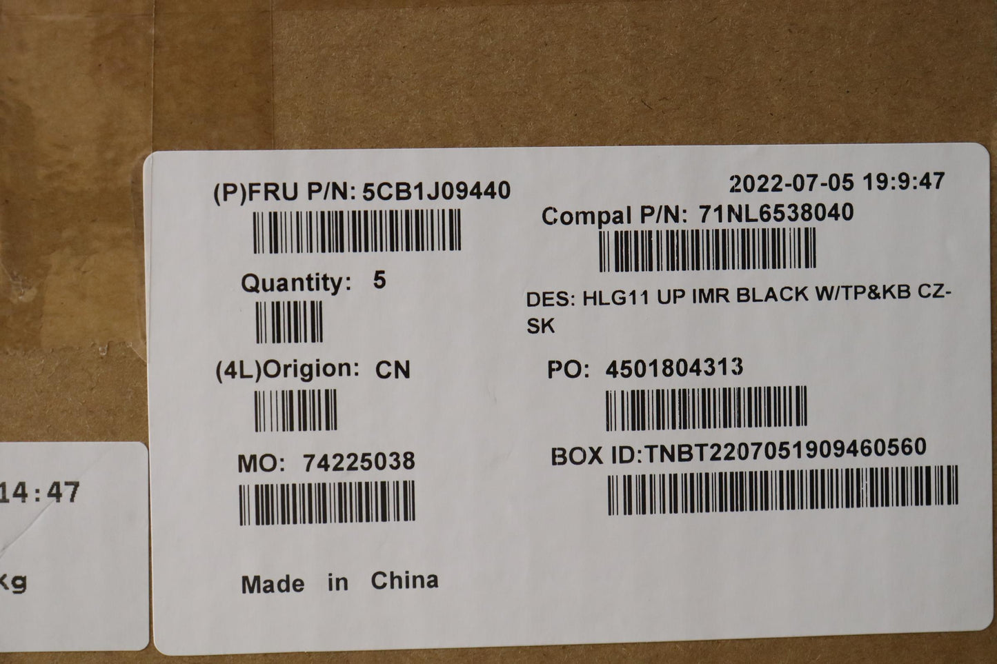Lenovo Cover Upper Case Asmczeslk C 8 - 5CB1J09440
