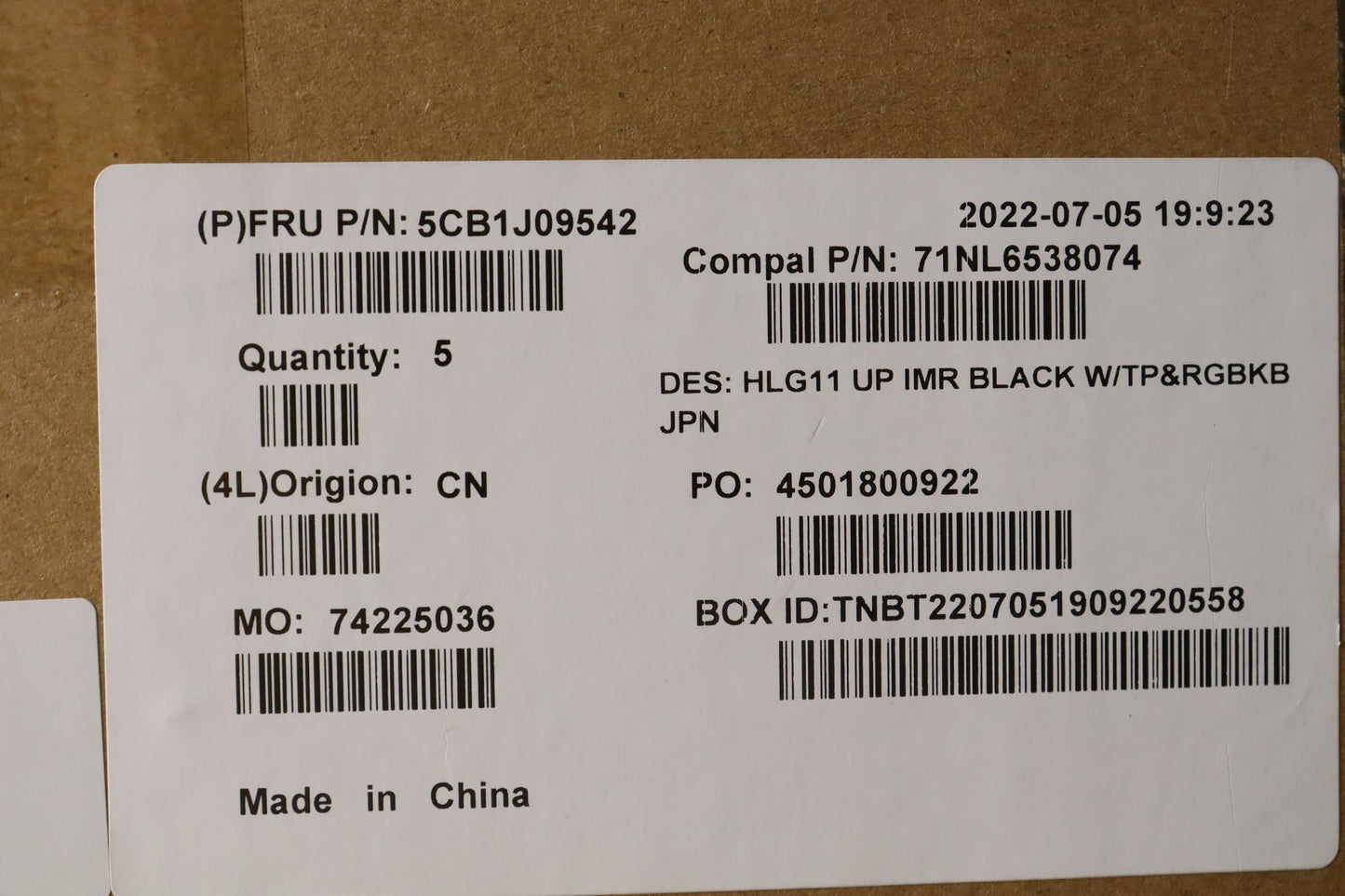 Lenovo Cover Uppercase Asmjpn C82Sarg - 5CB1J09542