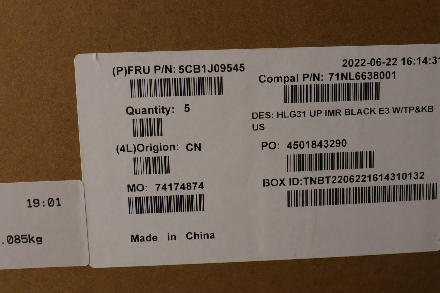 Lenovo Cover Uppercaseasmeng C82Sa E3 - 5CB1J09545