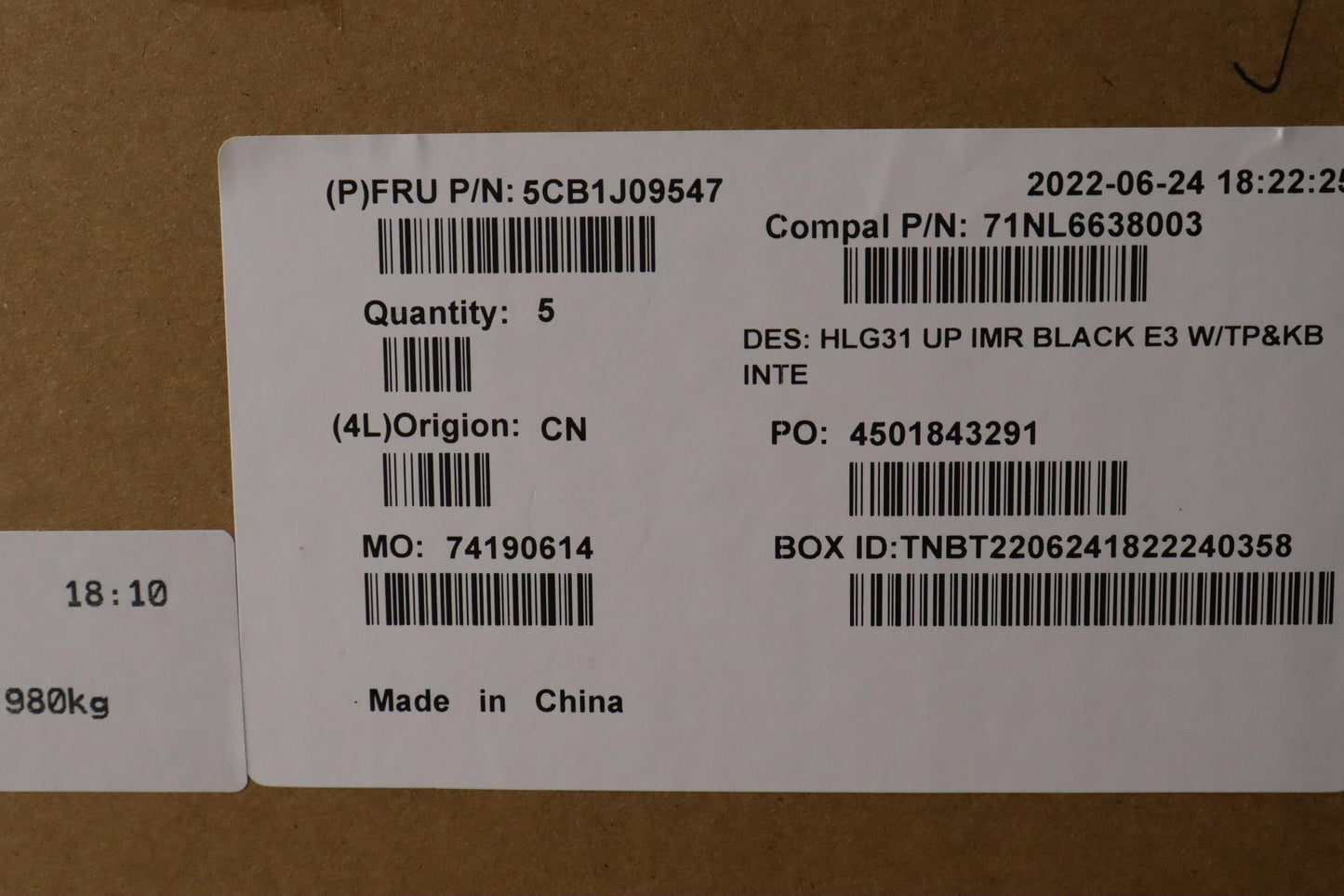 Lenovo Cover Uppercaseasmeuro Eng C82 - 5CB1J09547