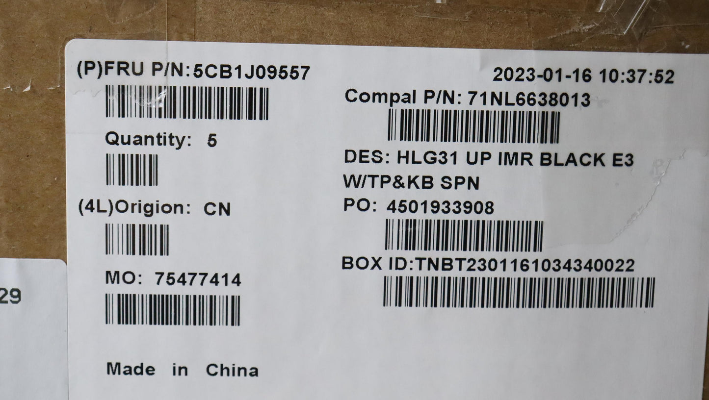 Lenovo Cover Uppercaseasmspa C82Sa E3 - 5CB1J09557