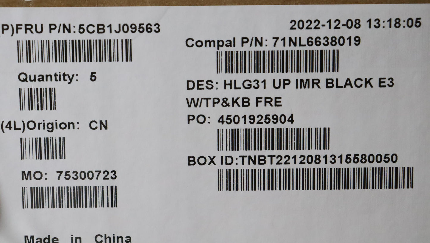 Lenovo Cover Uppercaseasmfra C82Sa E3 - 5CB1J09563
