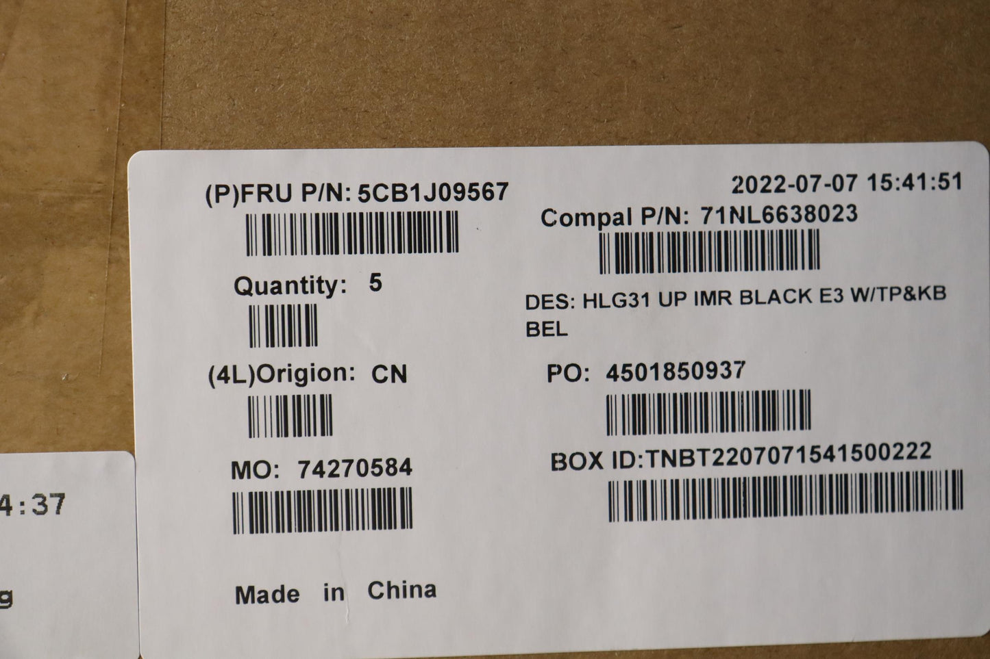 Lenovo Cover Uppercaseasmbel C82Sa E3 - 5CB1J09567