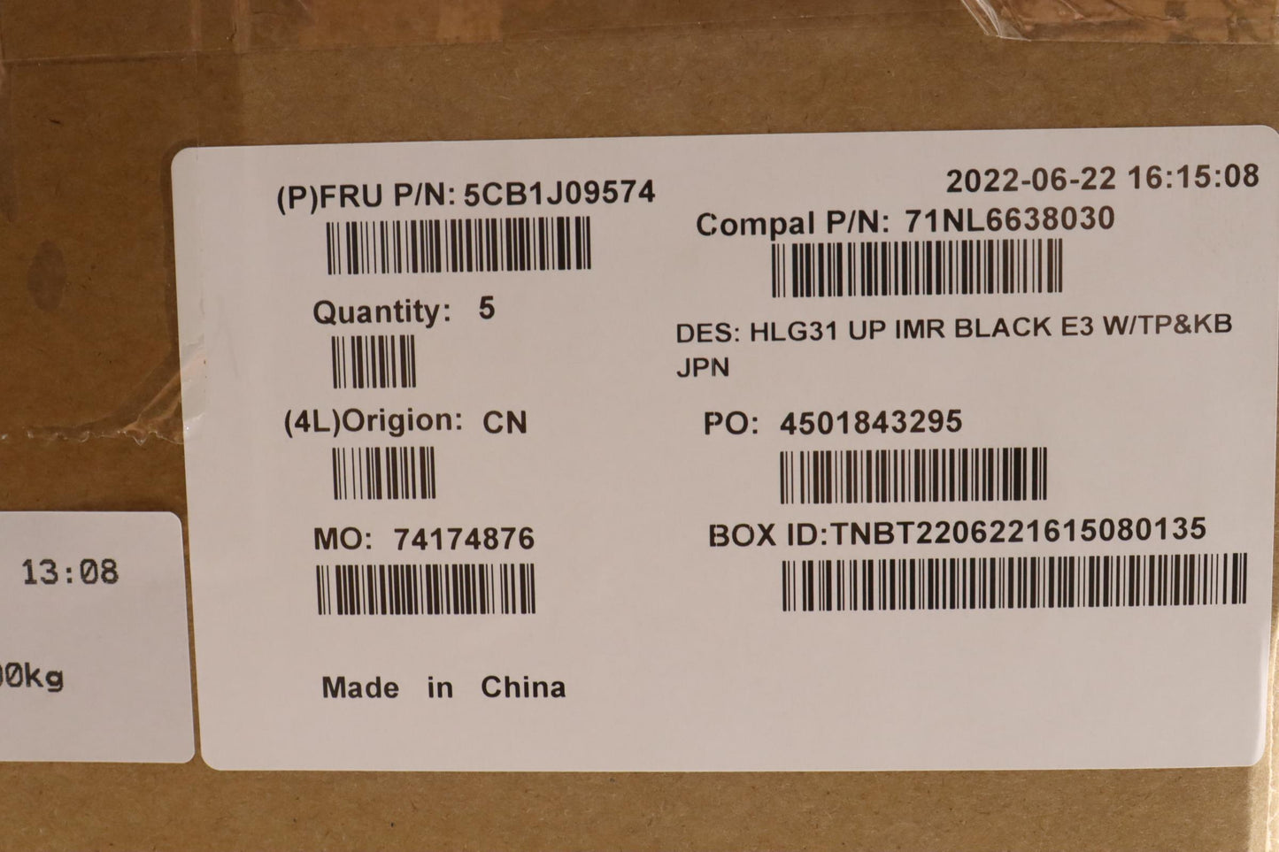 Lenovo Cover Uppercaseasmjpn C82Sa E3 - 5CB1J09574