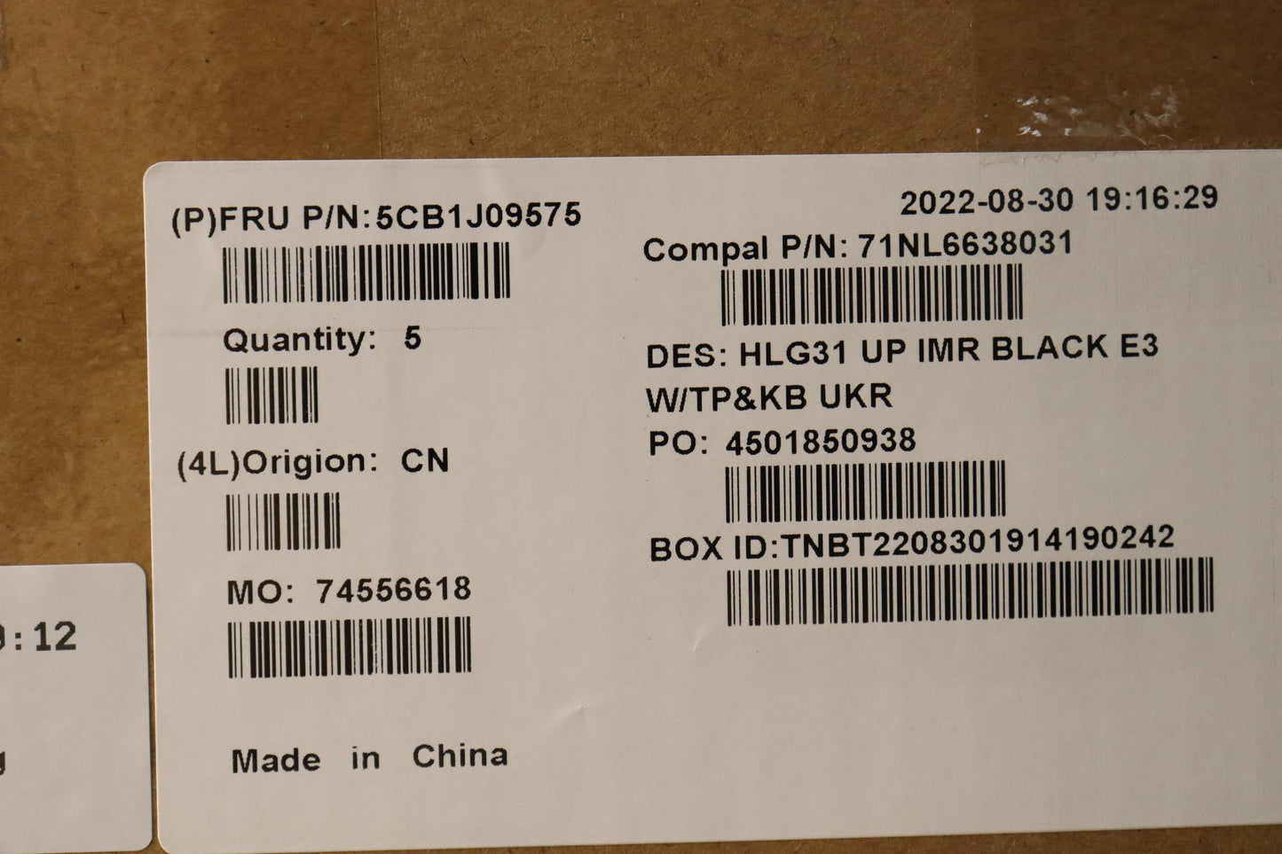 Lenovo Cover Uppercaseasmukr C82Sa E3 - 5CB1J09575