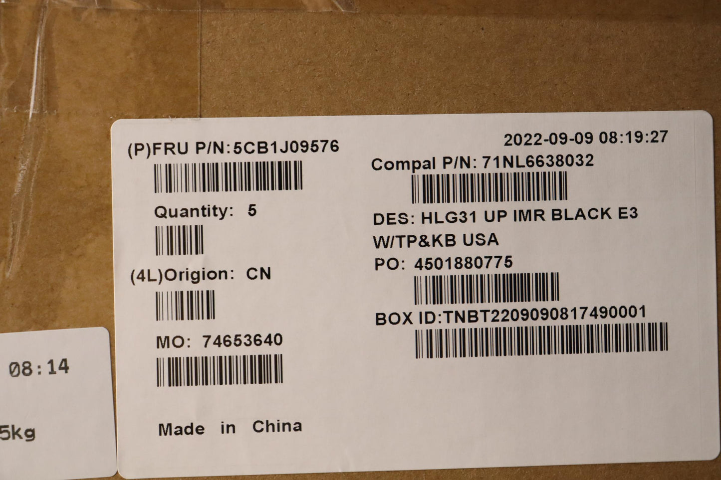Lenovo Cover Uppercaseasmusa Eng C82S - 5CB1J09576