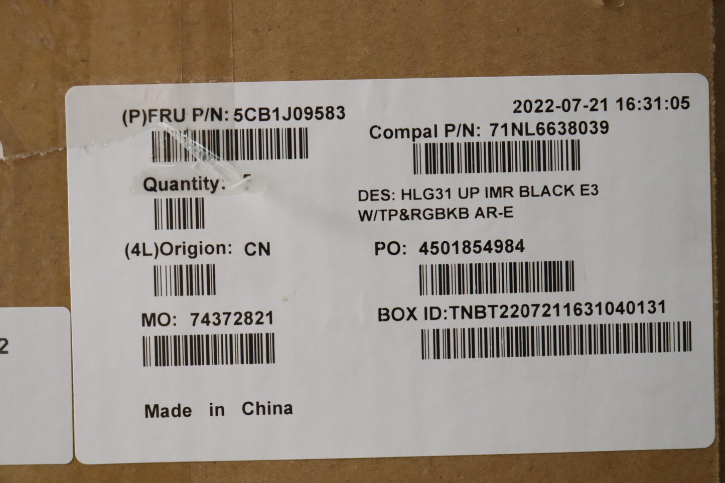 Lenovo Cover Uppercaseasmara C82Sargb - 5CB1J09583