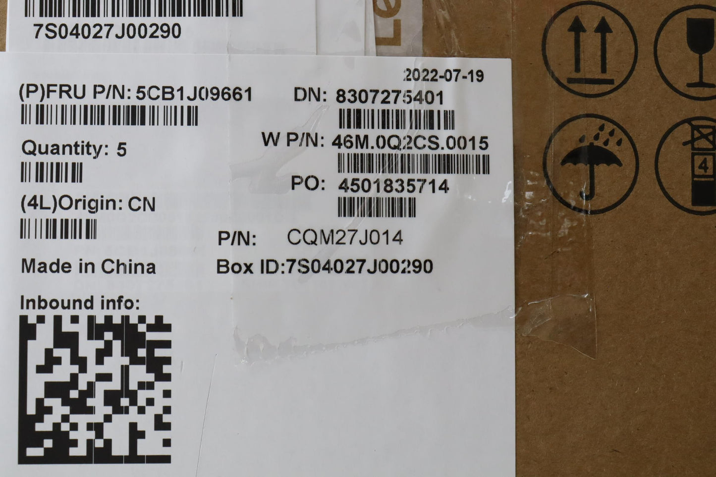 Lenovo Cover Upper Case Asmnordic W 2 - 5CB1J09661
