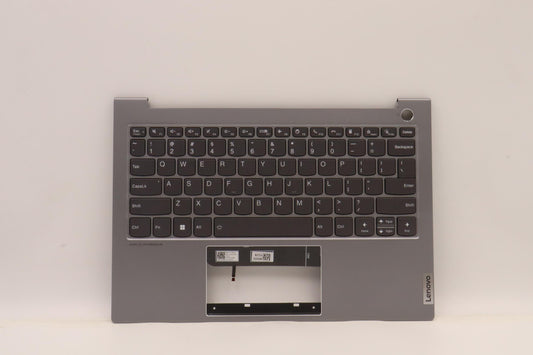 Lenovo Arctic Grey C-Cover with USA English Keyboard, Backlit - 5CB1J09679
