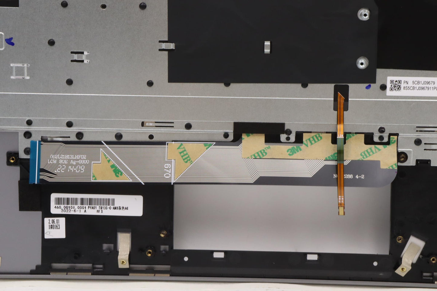 Lenovo Arctic Grey C-Cover with USA English Keyboard, Backlit - 5CB1J09679