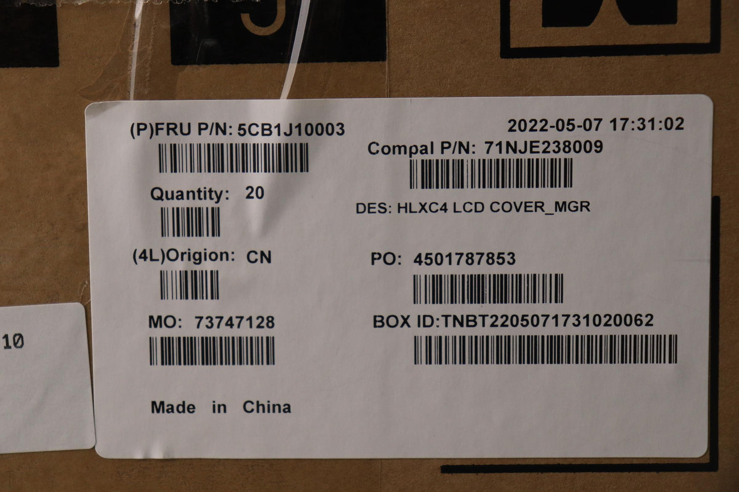 Lenovo LCD Cover C 21DM MGR - 5CB1J10003