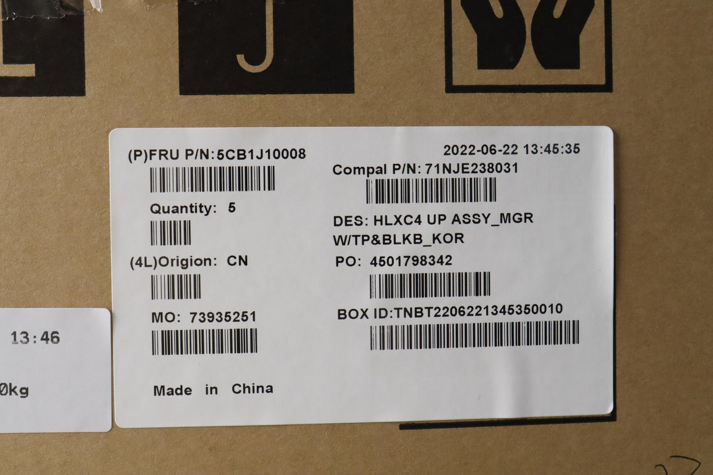 Lenovo Cover Upper Case Assembly Kor - 5CB1J10008