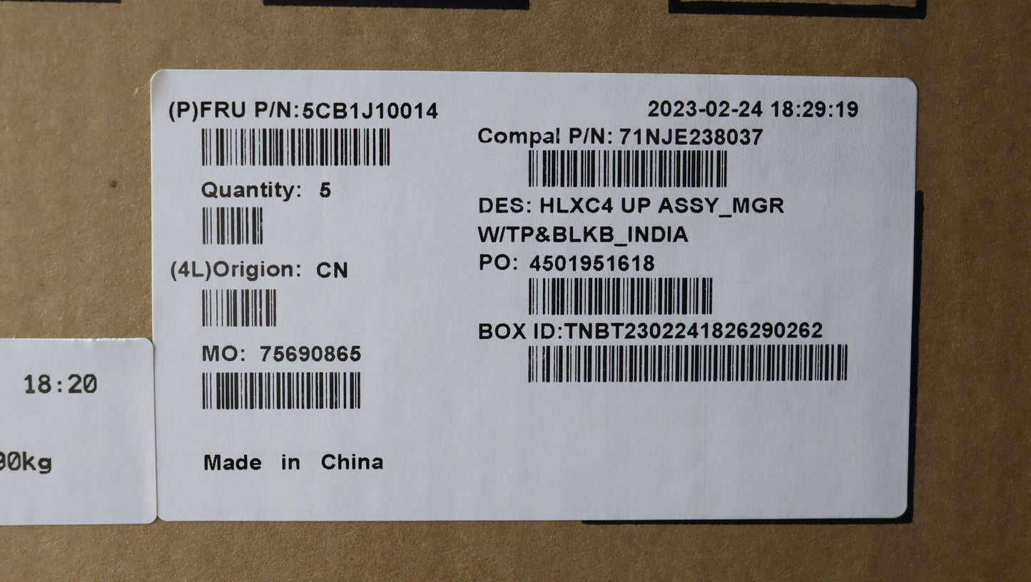 Lenovo Cover Upper Case Assembly Hin - 5CB1J10014