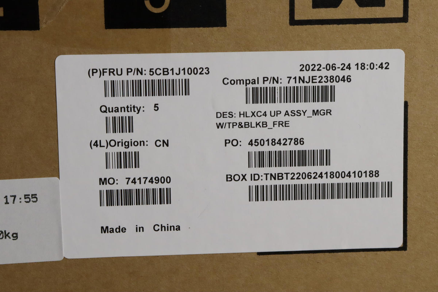 Lenovo Cover Upper Case Assembly Fra - 5CB1J10023
