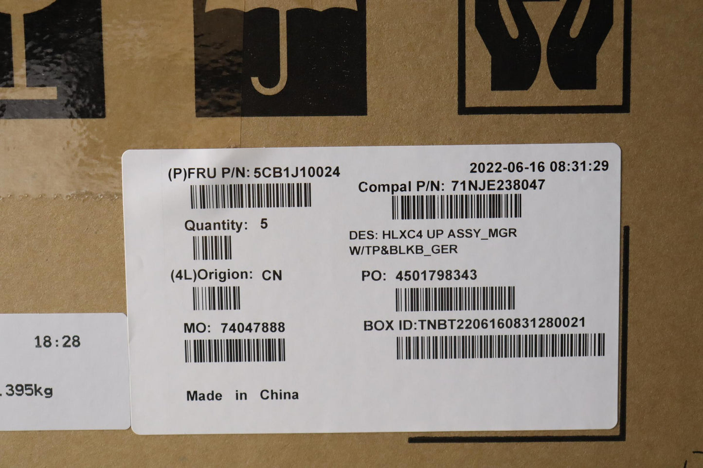 Lenovo Cover Upper Case Assembly Ger - 5CB1J10024