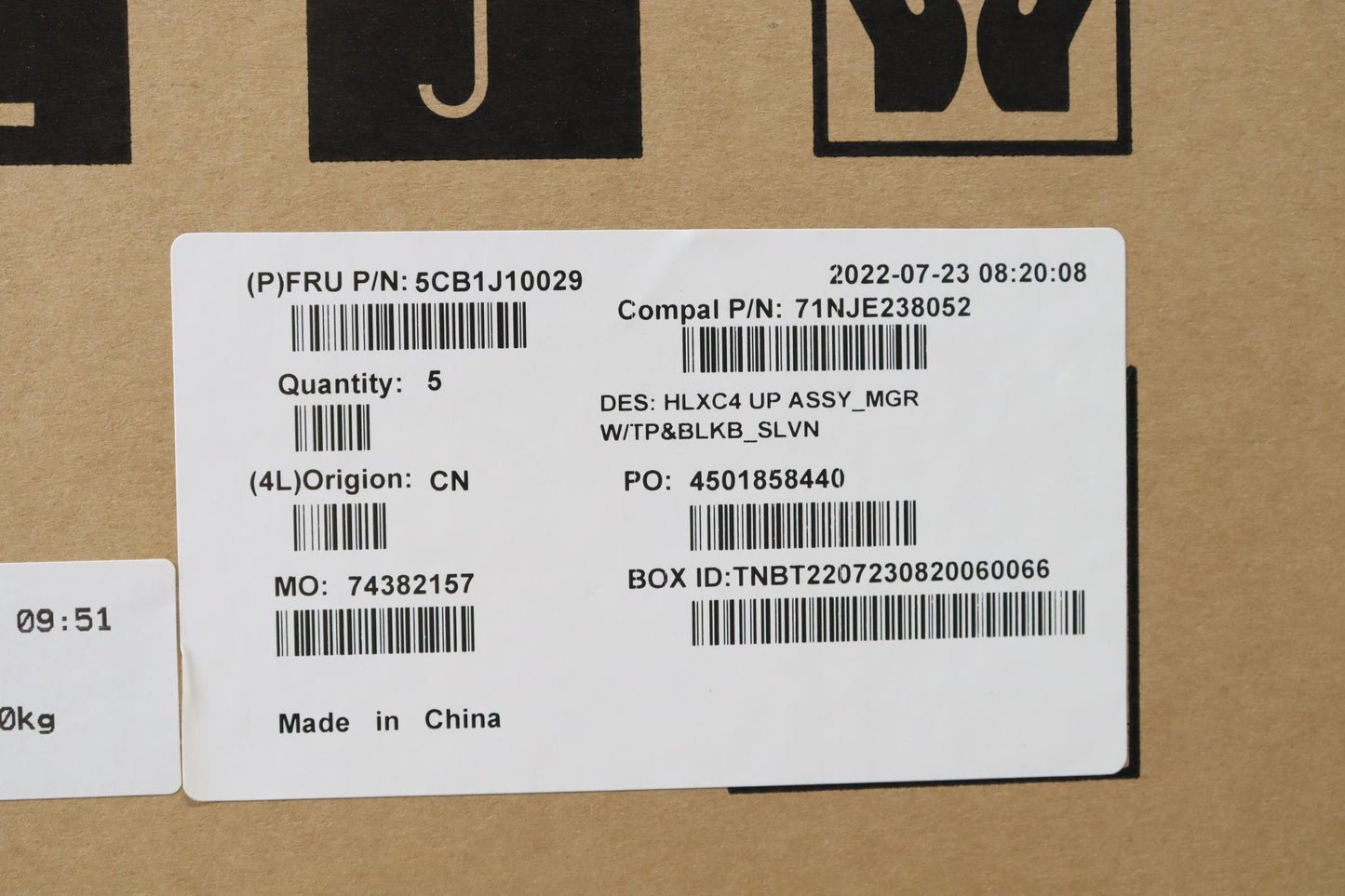 Lenovo Cover Upper Case Assembly Slv - 5CB1J10029