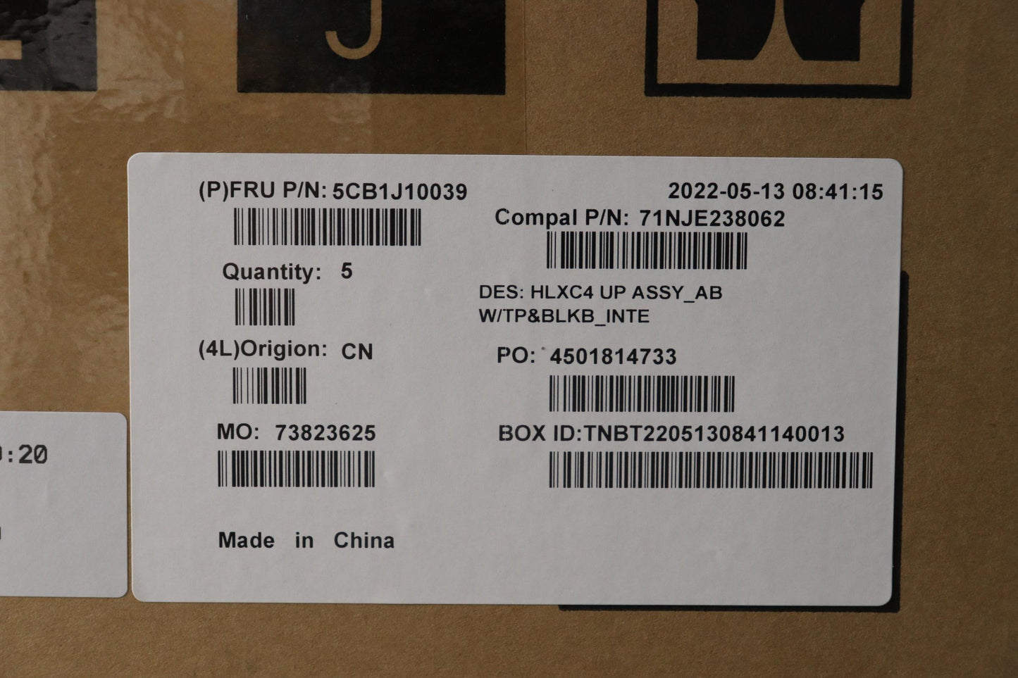 Lenovo Cover Upper Case Assembly Euro - 5CB1J10039