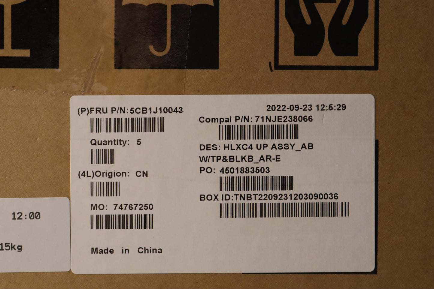 Lenovo Cover Upper Case Assembly Ara - 5CB1J10043