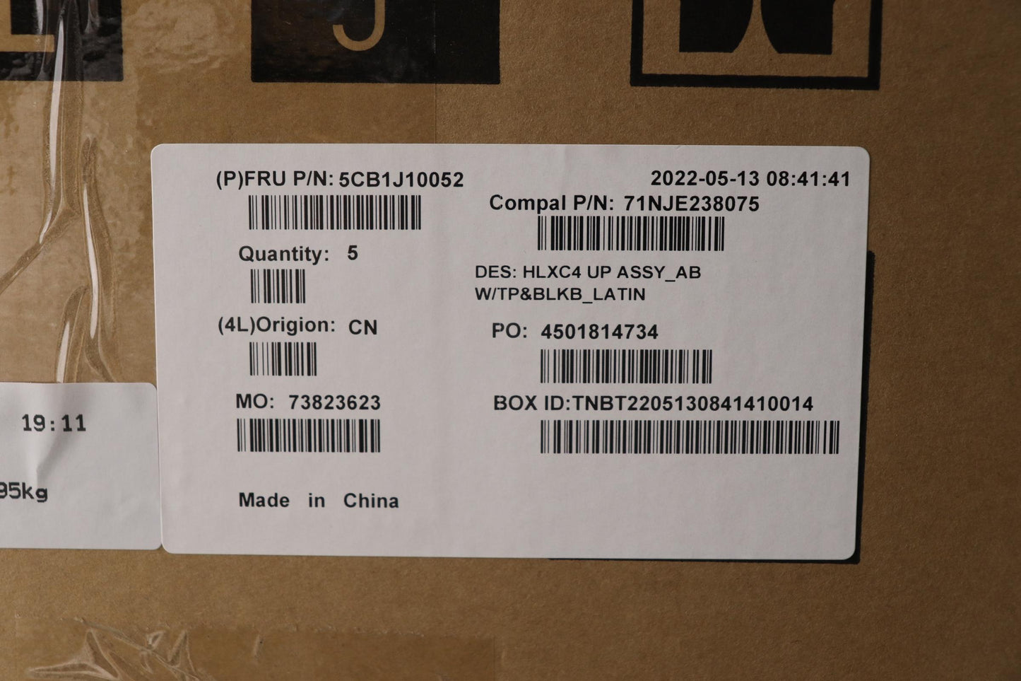Lenovo Cover Uppercase Assembly La Sp - 5CB1J10052