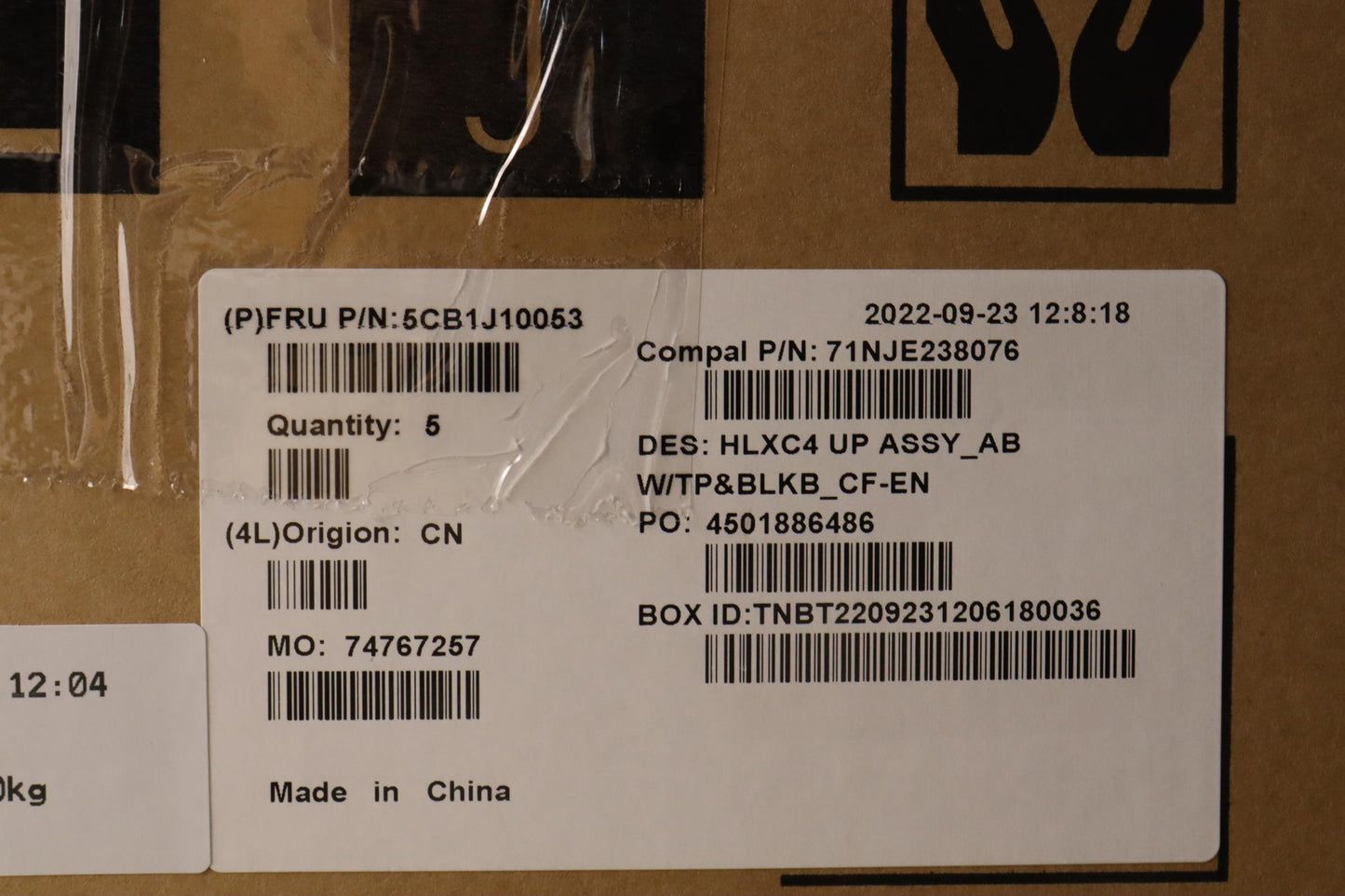 Lenovo Cover Upper Case Assembly Fra/ - 5CB1J10053
