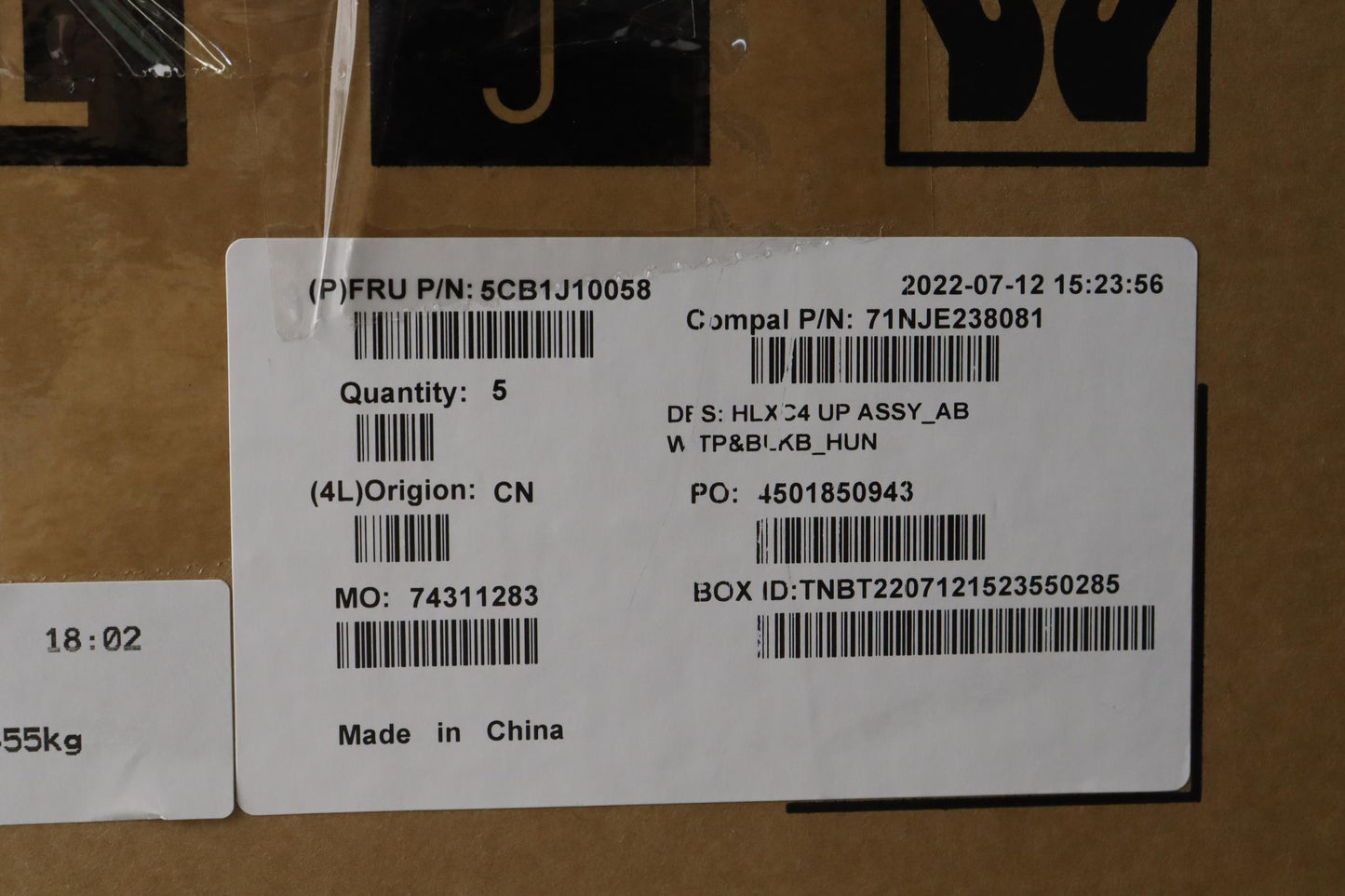 Lenovo Cover Upper Case Assembly Hun - 5CB1J10058